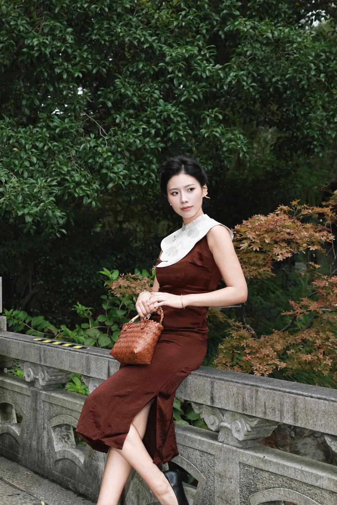 职场收敛起锋芒，旗袍安放东方温柔🍂