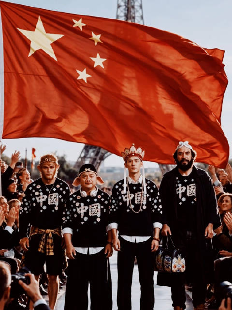 宝相花开，祝福祖国！#古阿新##国潮男装##国潮#