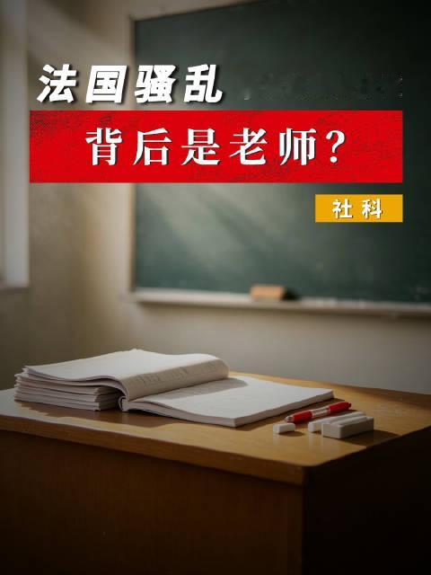 【法国骚乱，背后是老师？】法国再度爆发大规模骚乱，高中生走上街头，与警察发生冲突，多地校园筑起街垒，