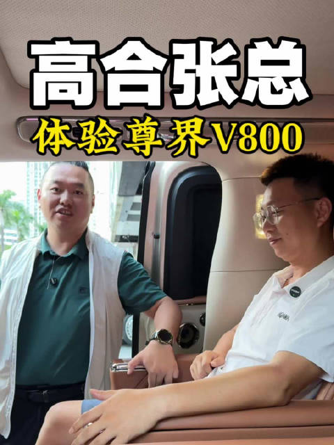 高合车主张总体验尊界V800#尊界V800 #尊界V800体验 #尊界大潘 #尊界V800大潘提车日