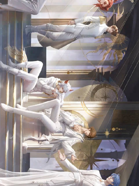 #王者荣耀[超话]##无限王者团新歌PV昼夜狂想##王者男团全员天使造型#谁被全员天使造型帅晕