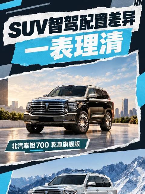 SUV智驾配置差异，一表理清