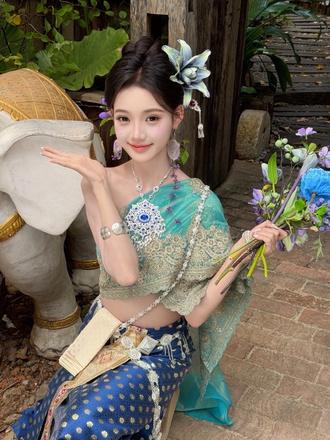 当我来版纳拍了七套傣服写真 就会🉐到～