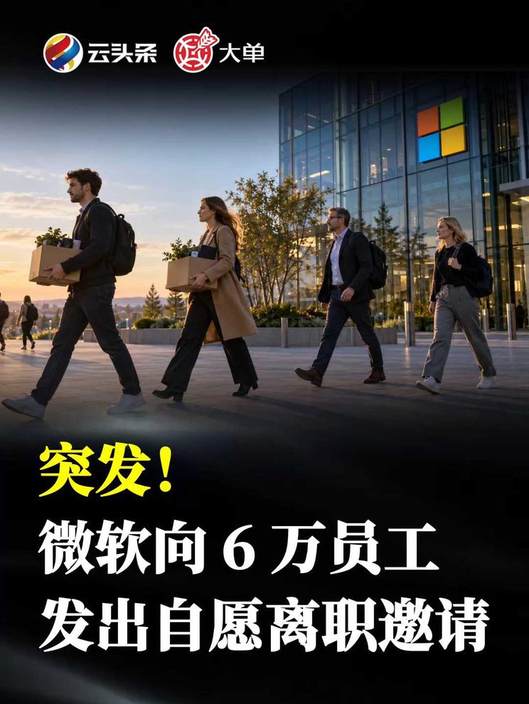 突发！微软向 6 万员工发出自愿离职邀请