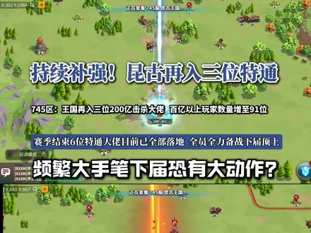 745区再入三位特通大佬！ 目前昆古王国百亿击杀玩家数量增至91位