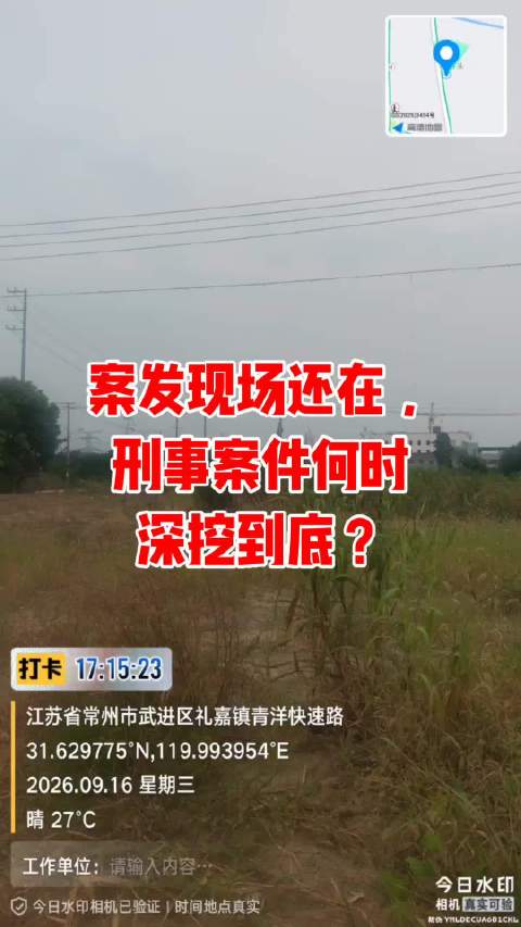 杂草下，是我被非法强拆的房屋原址。 此案公安已经刑事立案多年。 我持续保护、记录案发现场，期盼侦查机