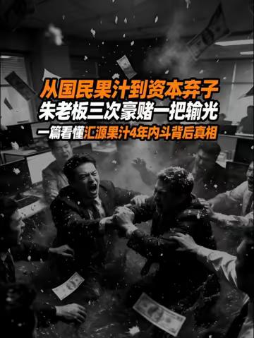 汇源从7000万豪赌到彻底出局，俩大资本互撕，公司激烈内斗