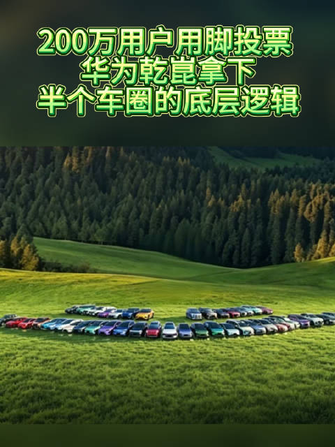 200万用户用脚投票华为乾崑拿下半个车圈的底层逻辑#华为乾崑200万用户的信赖之选##买车就买乾崑智