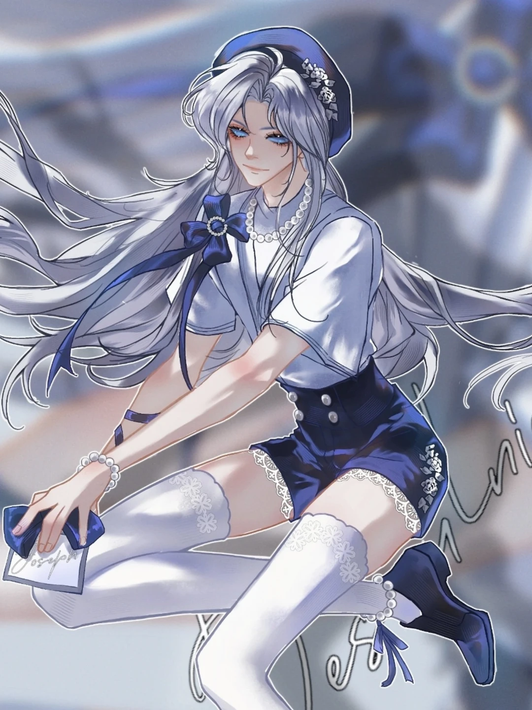 温婉长发约美人