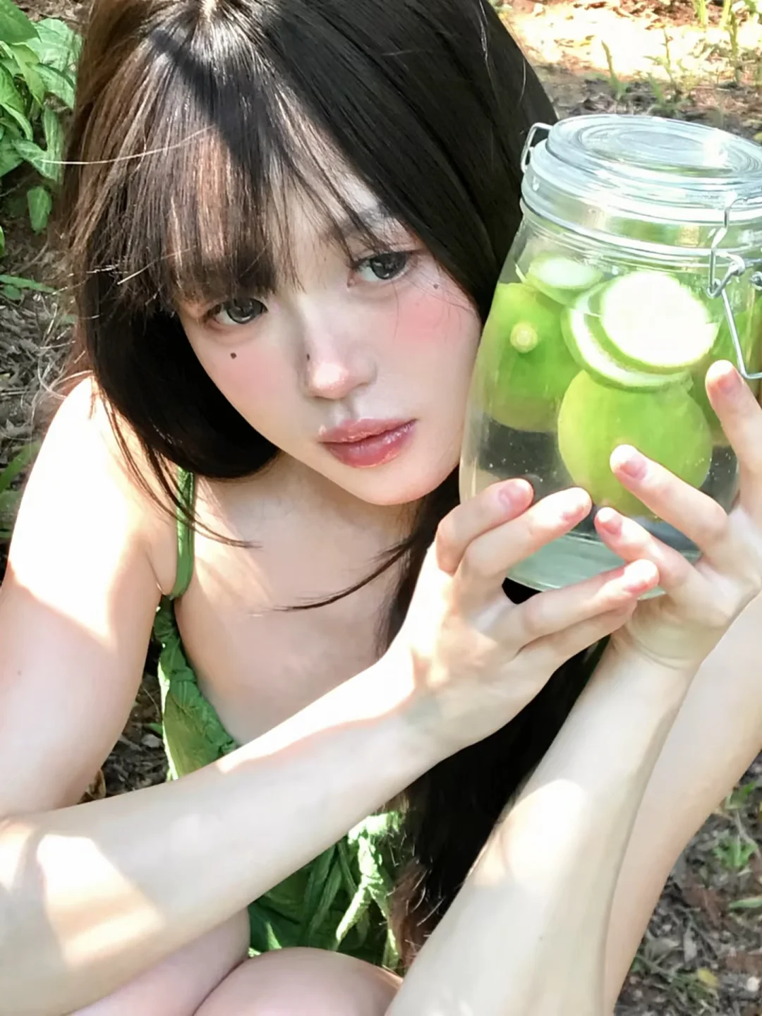 是我青柠味的夏天🍃｜柠檬氧气森系拍照姿势