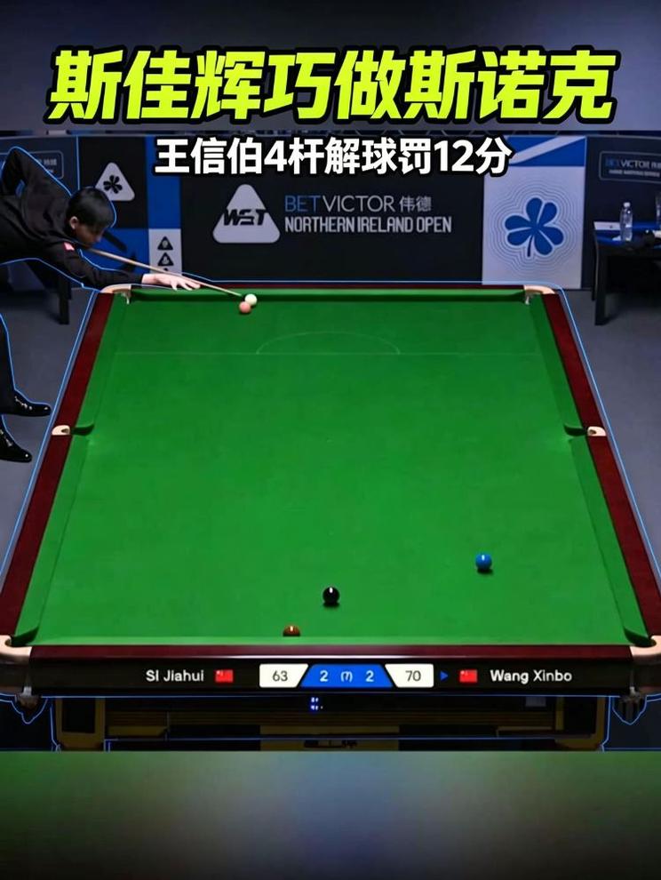 北爱赛:斯佳辉巧做斯诺克，王信伯送12分