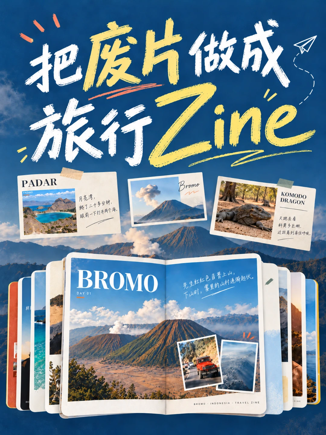 不会画画？怎么用AI把废片秒变高级旅行Zine