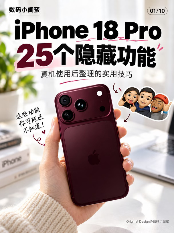 iPhone18Pro别乱用！25个隐藏功能别错过