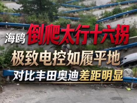 海鸥倒爬太行十六拐，极致电控如履平地。