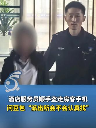 酒店服务员顺手盗走房客手机，转头问豆包“派出所会不会认真找”。被抓后百般狡辩，对话记录成铁证，人赃并