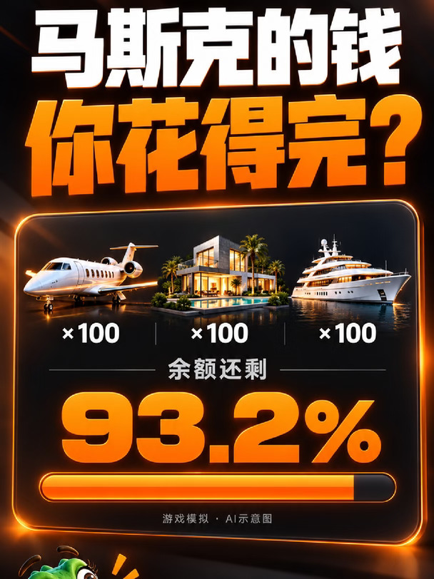 花光马斯克的钱到底有多难