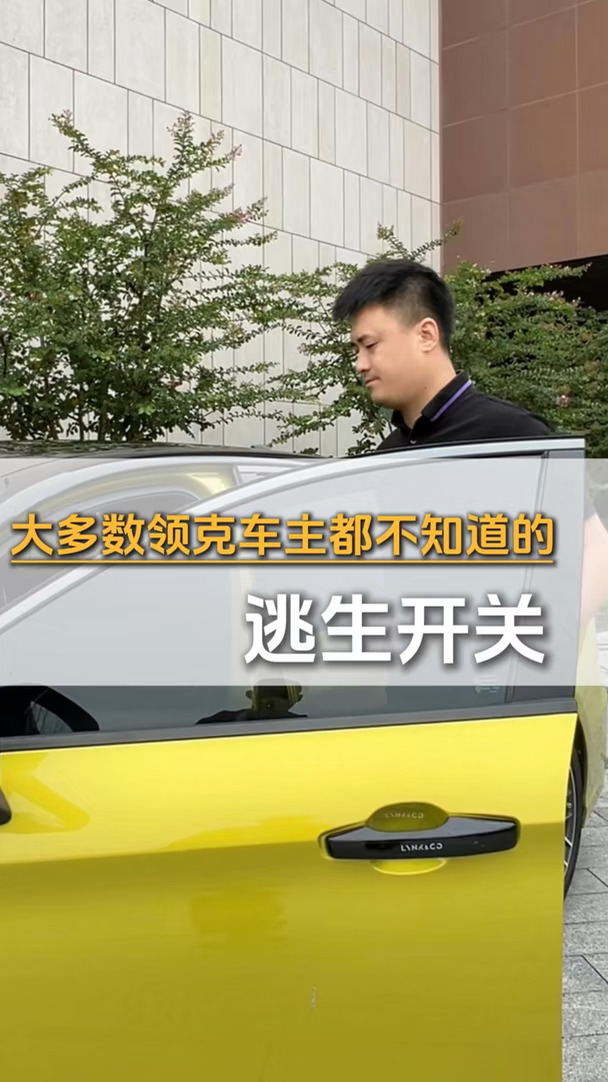 学会了但希望永远别用上！领克车内逃生指南 #领克03 #用车应急howto #howto把车门变成任
