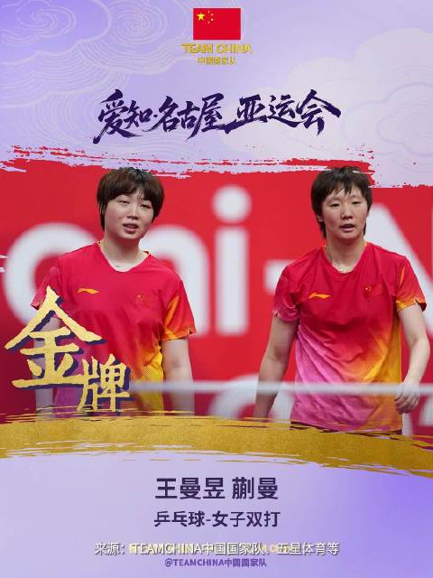 【#王曼昱蒯曼女双决赛# 】#国乒女双和日本争冠##国乒女双vs日本女双# 北京时间9月28日，20