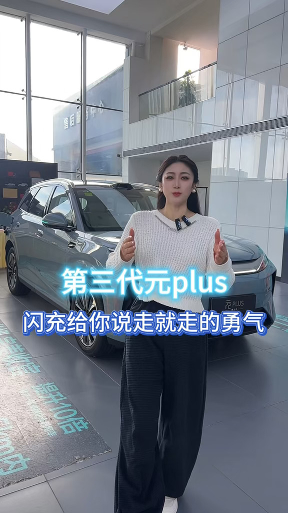 #比亚迪闪充车型 #第三代元plus #让有路的地方就有闪充 #一路闪充畅游中国