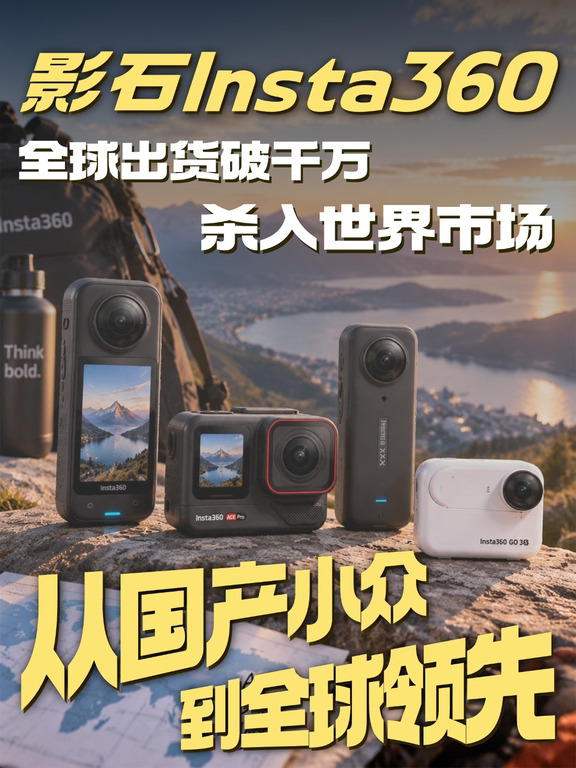 一台相机走向世界！影石怎么做到千万销量？