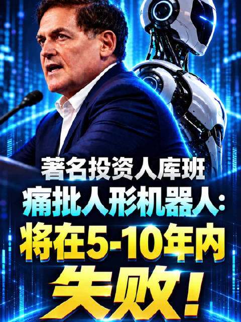 最近，美国著名的投资人、NBA前达拉斯独行侠的老板马克·库班，在接受采访时候，再次痛批人形机器人，他
