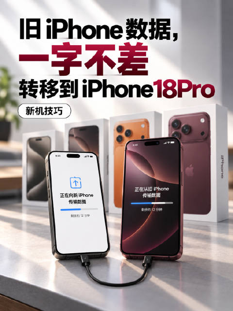 iPhone18Pro到手，旧iPhone里的数据怎么完整迁移到新机？这期从头演示一次iPhone换