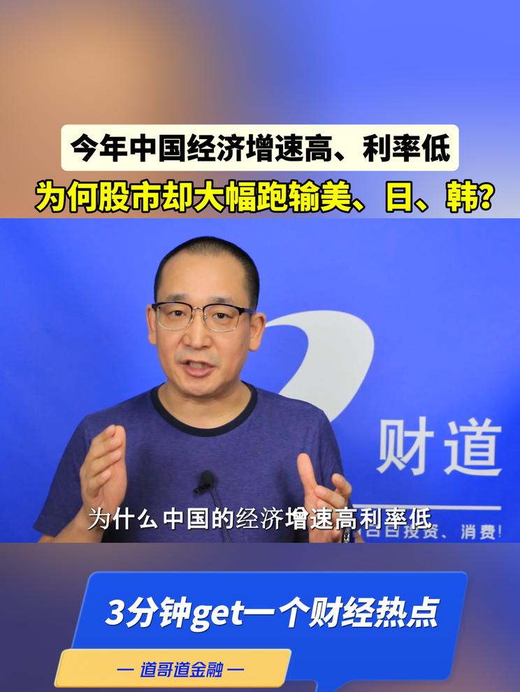 今年中国经济增速高、利率低，为何股市却大幅跑输美、日、韩？