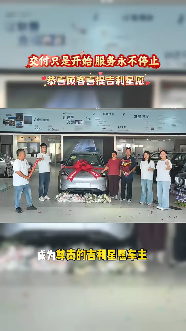 吉利星愿全品类车型销量冠军