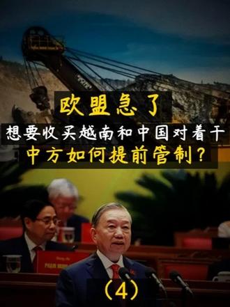 欧盟急了！想要收买越南和中国对着干，中方如何提前管制？