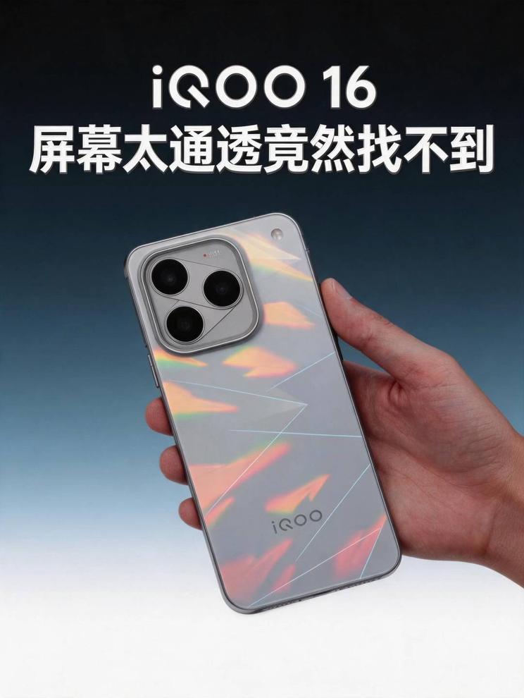 不是，我手机呢？iQOO 16屏幕太通透，在环境中直接融为一体
