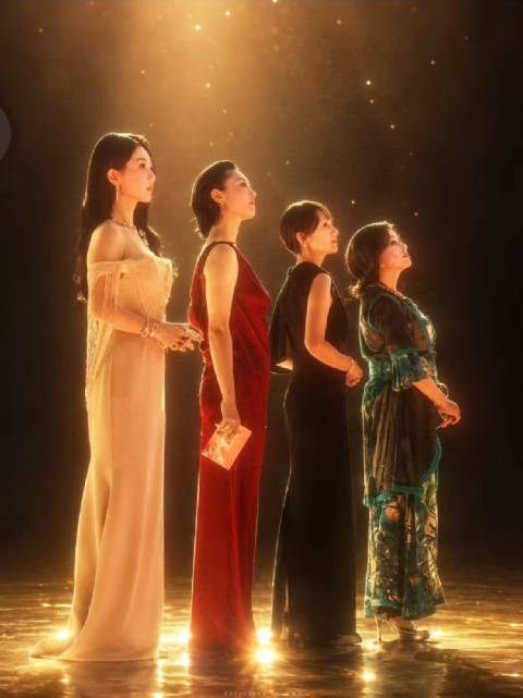 百花奖封神的画面这个画面看到了文艺工作者向上的力量，也看到女性群体的魅力看到网友评论:女帝晓庆，带着