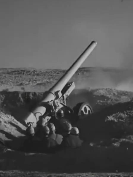 二战意大利Mod.35重型火炮，实弹射击场面震撼
