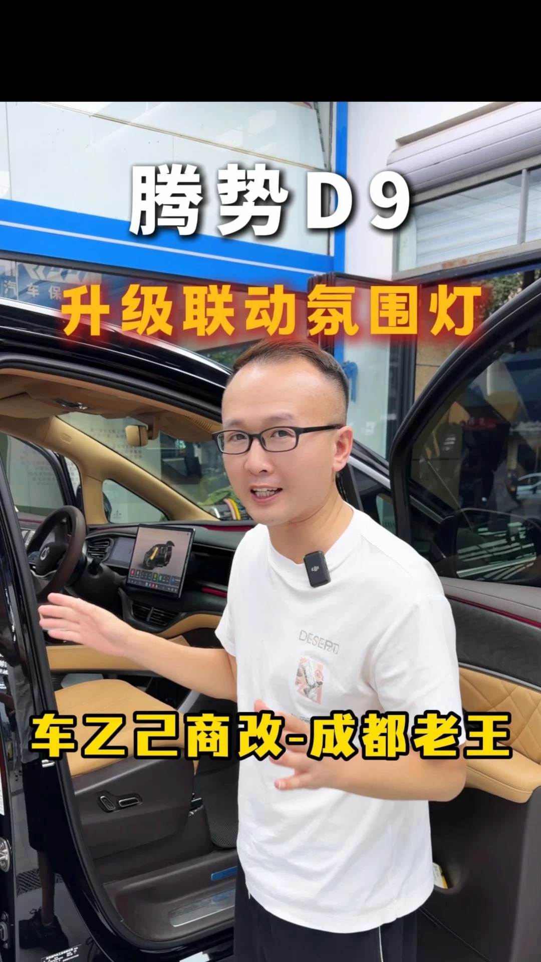 腾势D9升级联动氛围灯