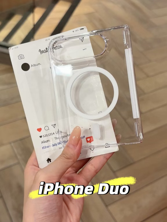 iPhone Duo不发黄透明壳越看越好看✨