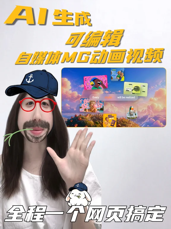 手把手教！用 AI 一站式搞定 MG 动画视频
