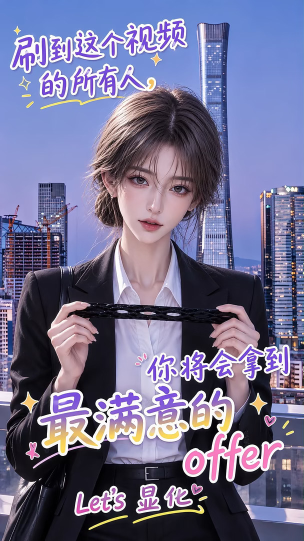 刷到这条视频的宝宝都会拿到满意的offer！