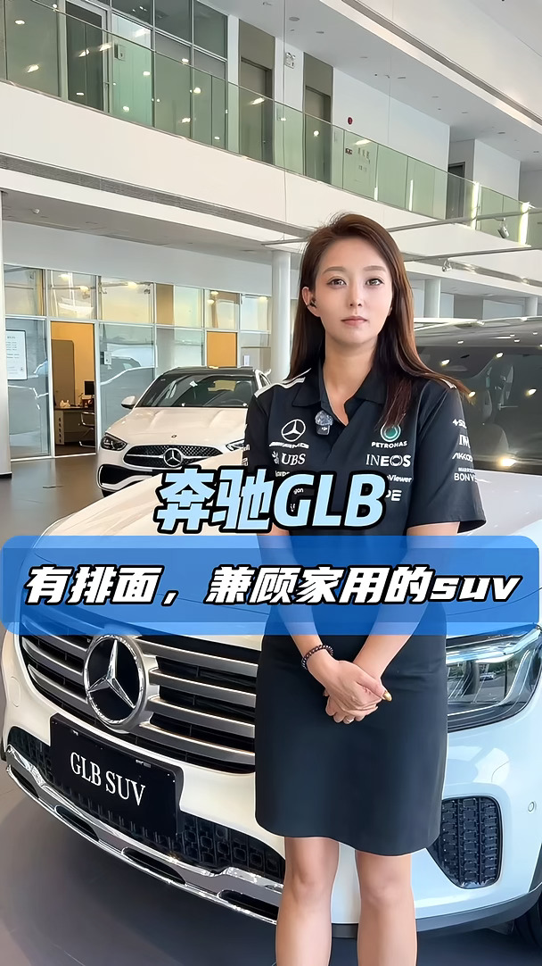 要排面、性价比高，还要兼顾家用的SUV，这台白色GLB220动感，你真别错过 #乐享奔驰 #大有所向