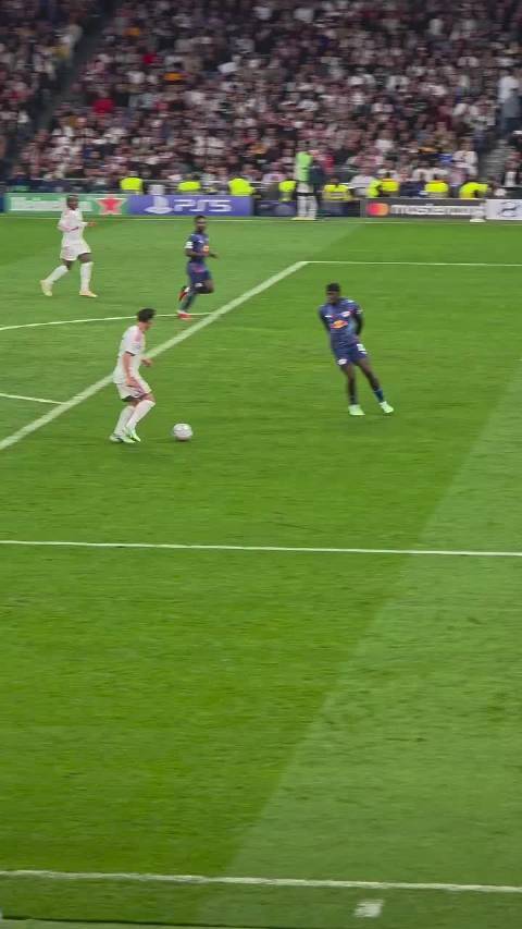卜拉欣助攻迪奥曼德破门！ #欧冠联赛##皇马vs莱比锡##halamadrid#  ​​​​