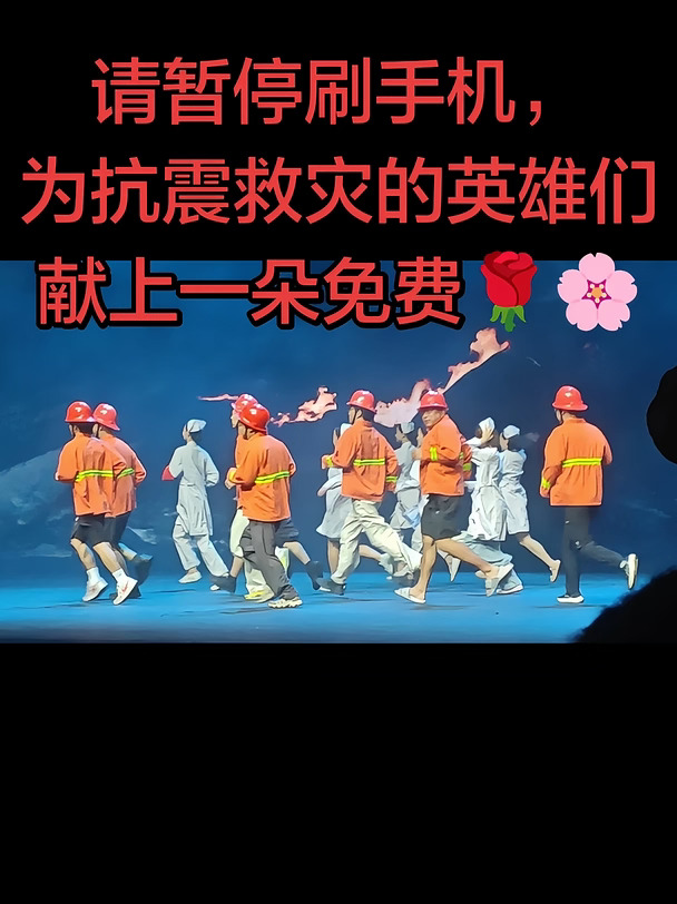 为抗震救灾的英雄们献上一束花🌸