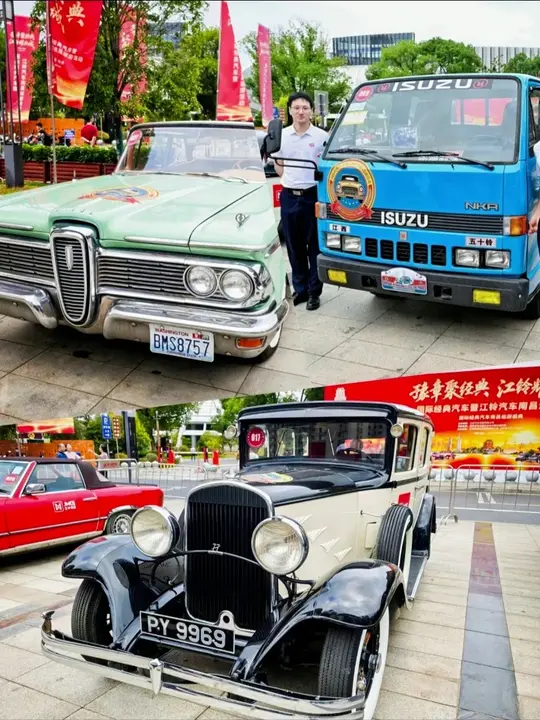 经典汽车巡游，行走在街头的活化石