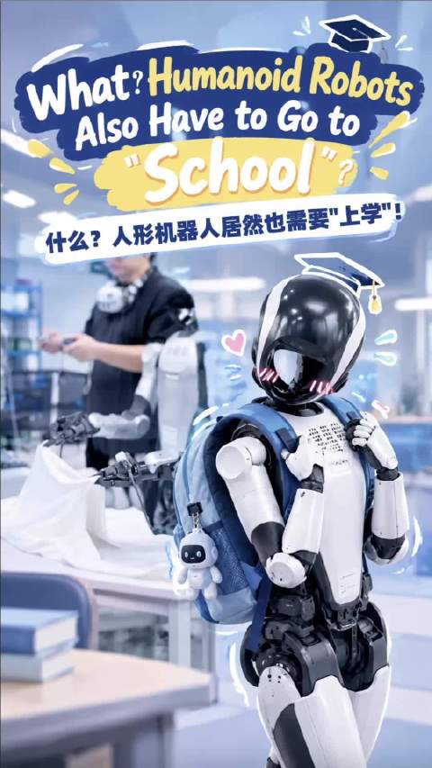 #北京#【AI北京|什么？人形机器人居然也需要“上学”？】运动员要日复一日的训练，机器人也不例外。它