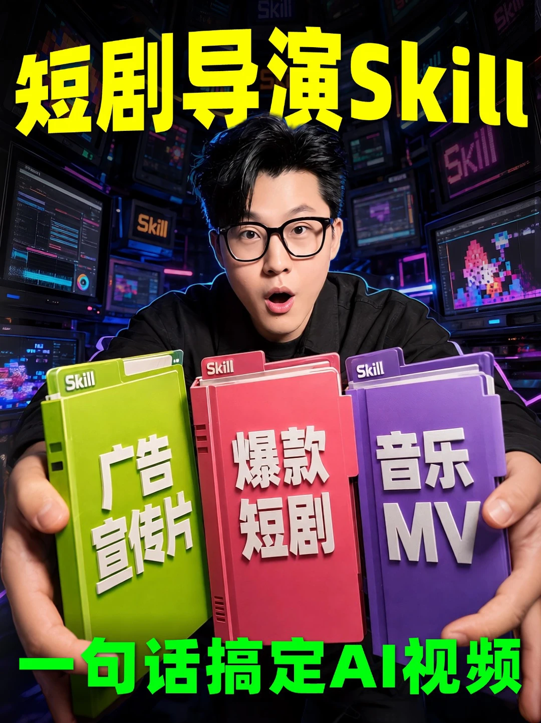 100+短剧Skill分享！一句话搞定高质量短剧