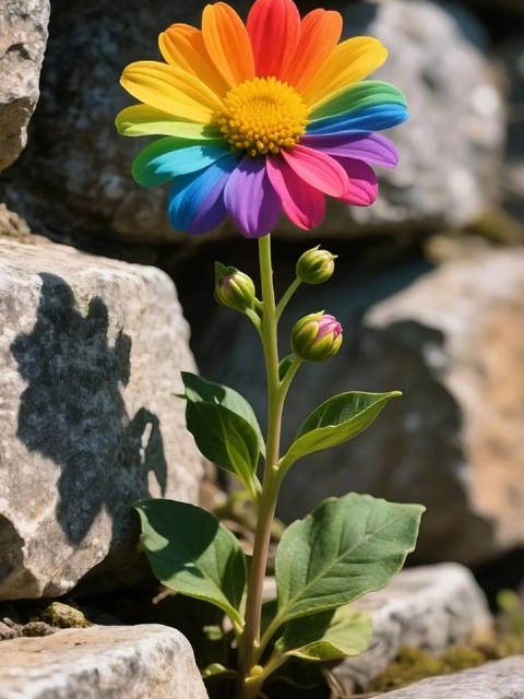 听说见到七色花的人，都会好运连连  ​​​
