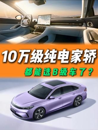 国产新能源太卷了！ 10万级B级纯电轿车家用推荐！你喜欢谁？