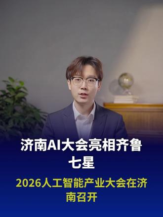 2026人工智能产业大会在济南召开 #2026人工智能产业大会 #齐鲁七星点亮工业未来 #山东工业大