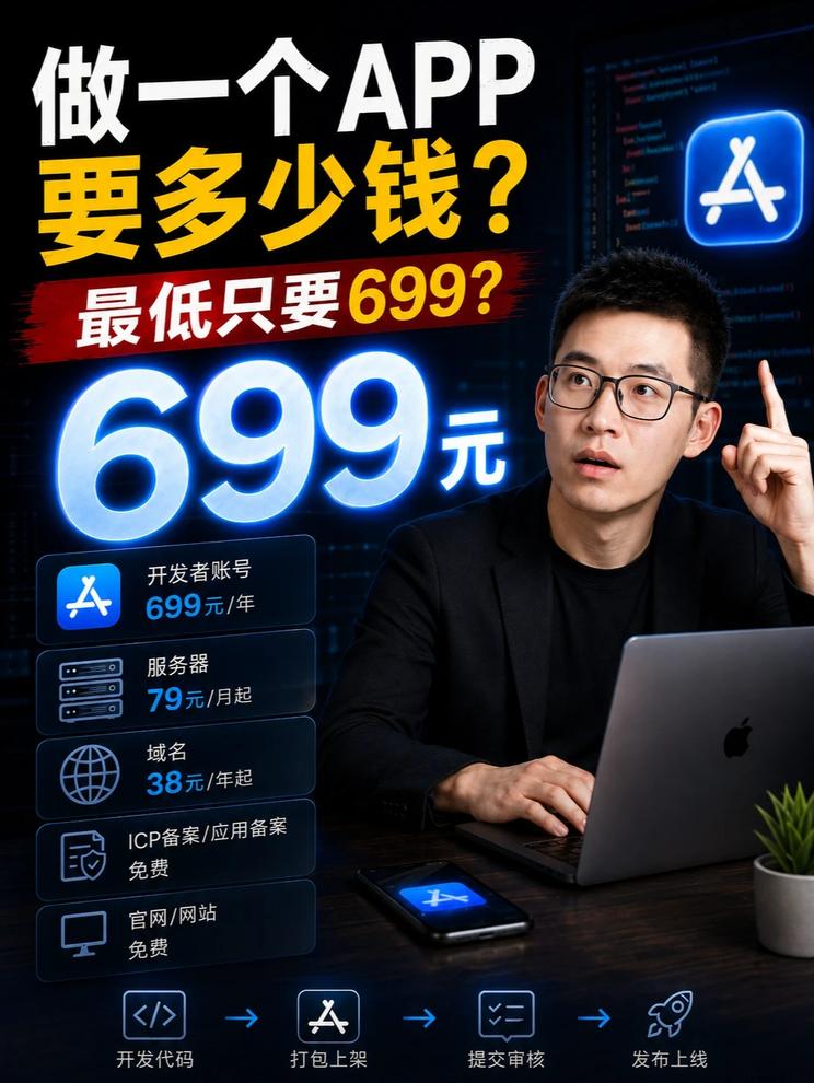 不到一千块！我用做了一款App并成功上架 全流程真实成本大公开