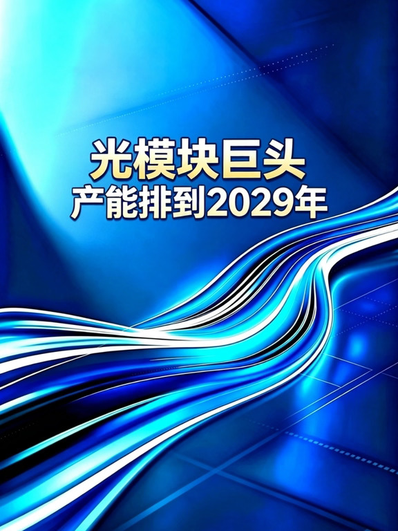 光模块巨头！产能排到2029年