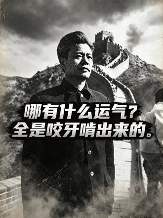 哪有什么运气？全是咬牙啃出来的