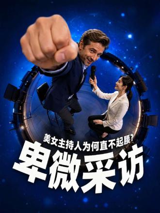 直不起腰的美女主持人！ #上海 #美女主持人 #外国人