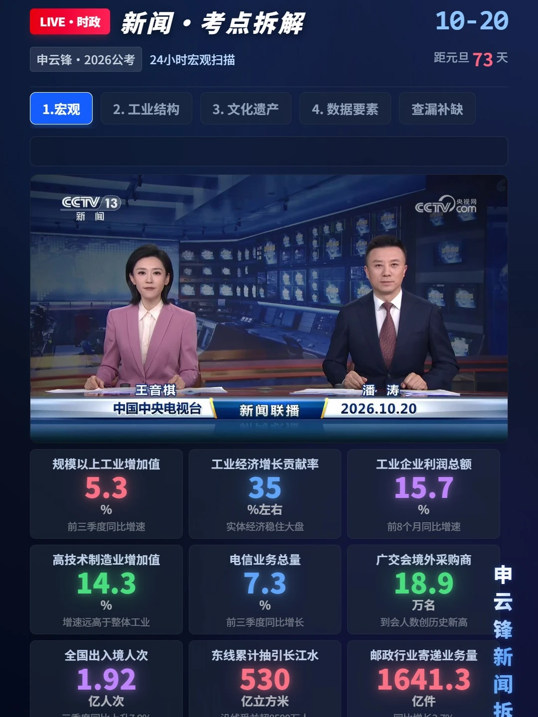 《新闻联播·大国治理深度精读》(10.20)